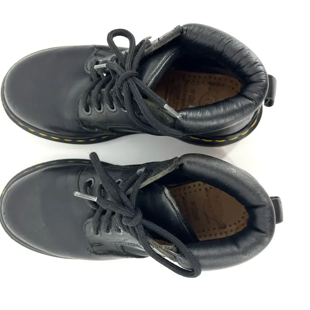 Doc‎ Dr. Martens Kids 8173 Black Leather Ankle Boots Originals England (Youth 2)
